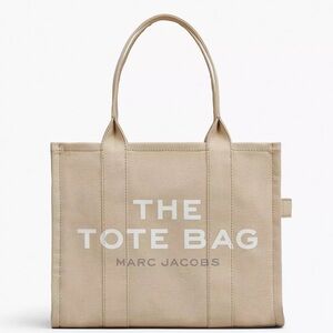 Marc Jacobs The Canvas Large Tote Bag Beige NEW